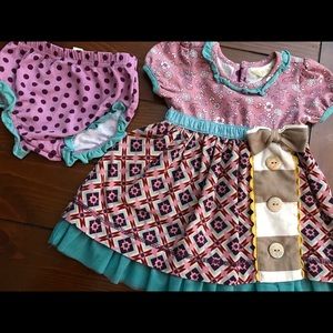 Matilda Jane dress with bloomers